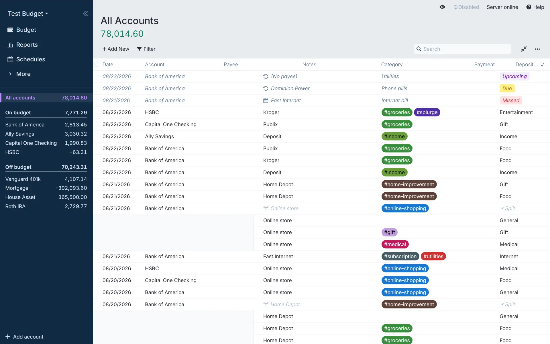 Actual, screenshot 2