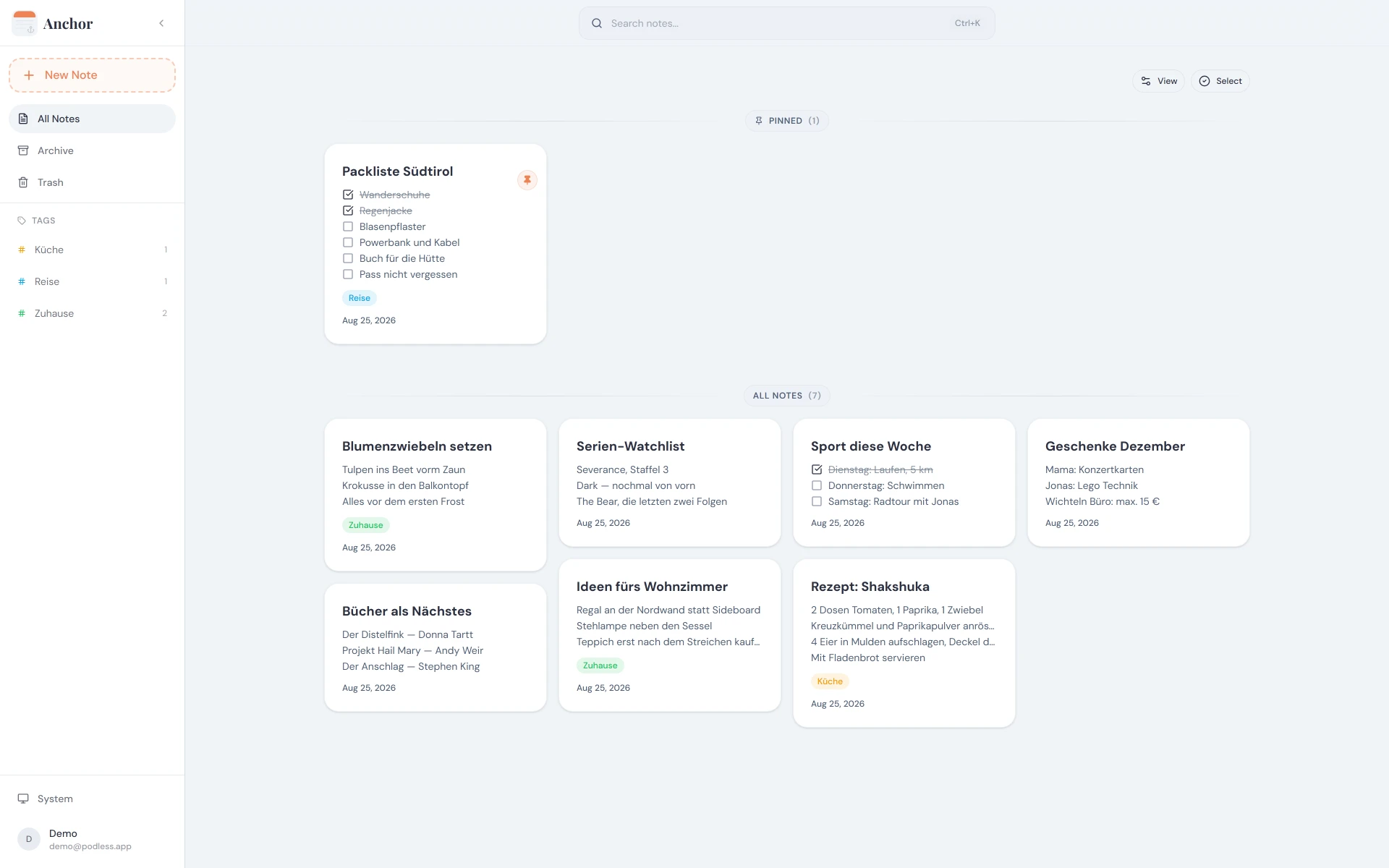 Anchor, screenshot 1